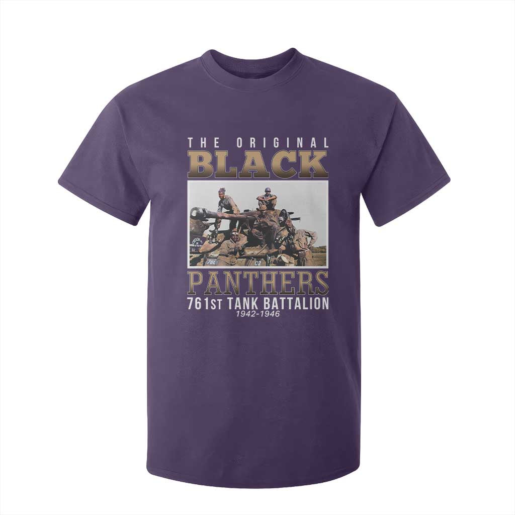 761st Tank Battalion Tribute T Shirt For Kid Black Panthers WW2 Heroes TS02 Purple Print Your Wear