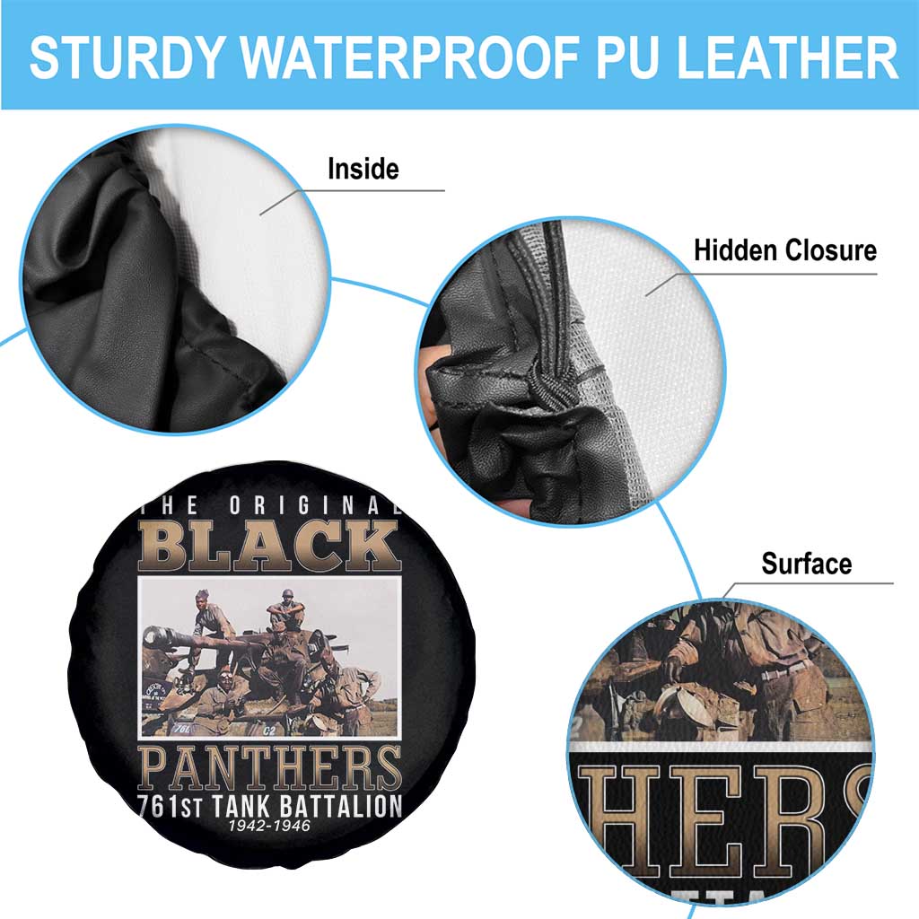 761st Tank Battalion Tribute Spare Tire Cover Black Panthers WW2 Heroes TS02 Print Your Wear