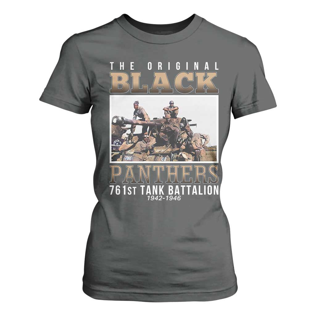 761st Tank Battalion Tribute T Shirt For Women Black Panthers WW2 Heroes TS02 Dark Heather Print Your Wear