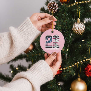 Veteran Suicide Awareness Ceramic Ornament 22 A Day is 22 Too Many Veteran Lives Matter TS02 1pc Light Pink Print Your Wear