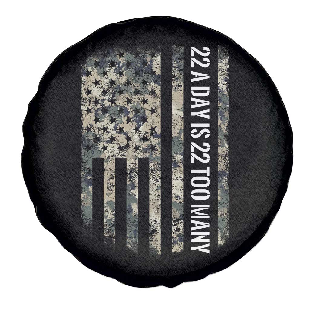 Veteran Suicide Awareness Spare Tire Cover USA Flag 22 A Day Is 22 Too Many TS02 Print Your Wear