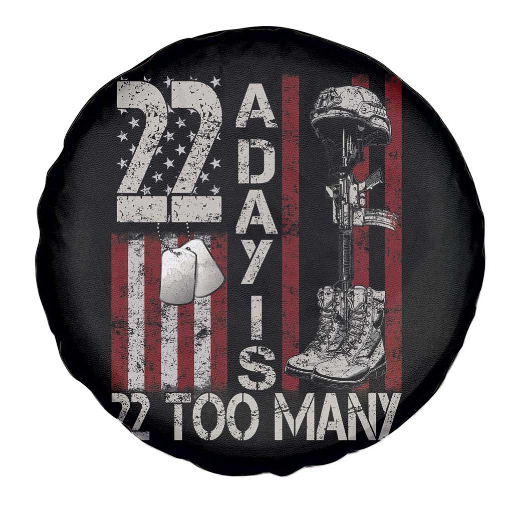 Veteran Suicide Awareness Spare Tire Cover 22 A Day Is 22 Too Many TS02 Print Your Wear
