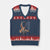 Veteran Suicide Awareness V-Neck Knit Sweater Vest 22 A Day Is 22 Too Many American Flag Ribbon TS02 Navy Red Print Your Wear