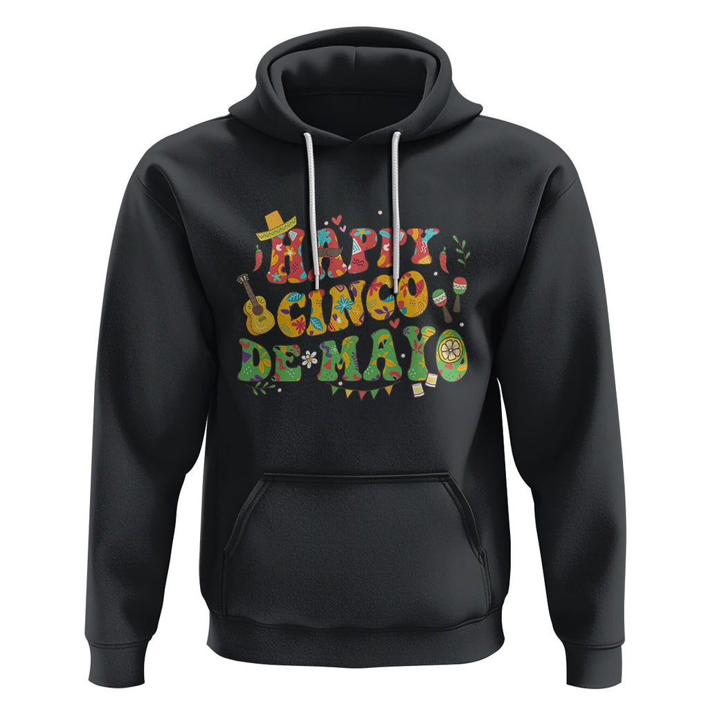 Happy Cinco De Mayo Hoodie Mexican Fiesta 5 De Mayo TS02 Black Printyourwear