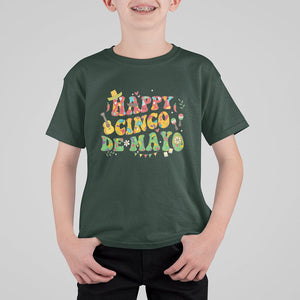 Happy Cinco De Mayo T Shirt For Kid Mexican Fiesta 5 De Mayo TS02 Dark Forest Green Printyourwear