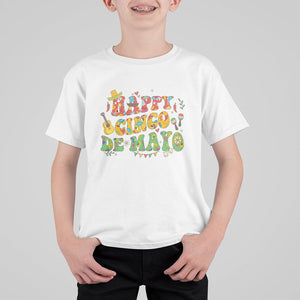 Happy Cinco De Mayo T Shirt For Kid Mexican Fiesta 5 De Mayo TS02 White Printyourwear
