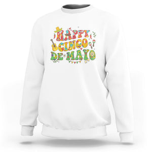 Happy Cinco De Mayo Sweatshirt Mexican Fiesta 5 De Mayo TS02 White Printyourwear