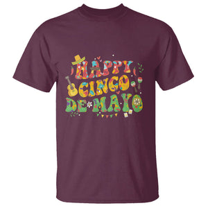 Happy Cinco De Mayo T Shirt Mexican Fiesta 5 De Mayo TS02 Maroon Printyourwear