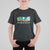 Peace Love Earth T Shirt For Kid Floral Green Planet Dove TS02 Black Printyourwear