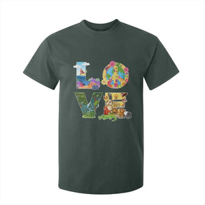 Love Earth Day T Shirt For Kid Alphabet Save The Planet Everyday Environment TS02 Dark Forest Green Printyourwear