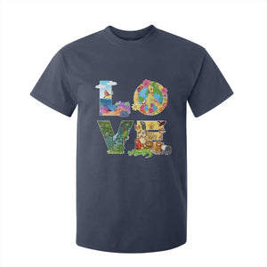 Love Earth Day T Shirt For Kid Alphabet Save The Planet Everyday Environment TS02 Navy Printyourwear