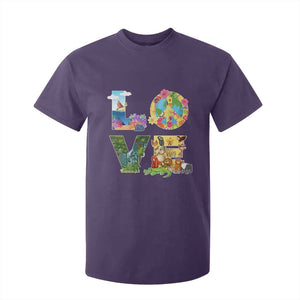 Love Earth Day T Shirt For Kid Alphabet Save The Planet Everyday Environment TS02 Purple Printyourwear