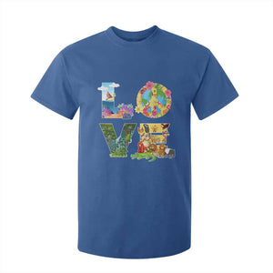 Love Earth Day T Shirt For Kid Alphabet Save The Planet Everyday Environment TS02 Royal Blue Printyourwear
