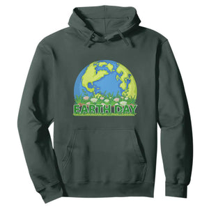 Earth Day Birthday Hoodie Save The Planet Everyday TS02 Dark Forest Green Printyourwear