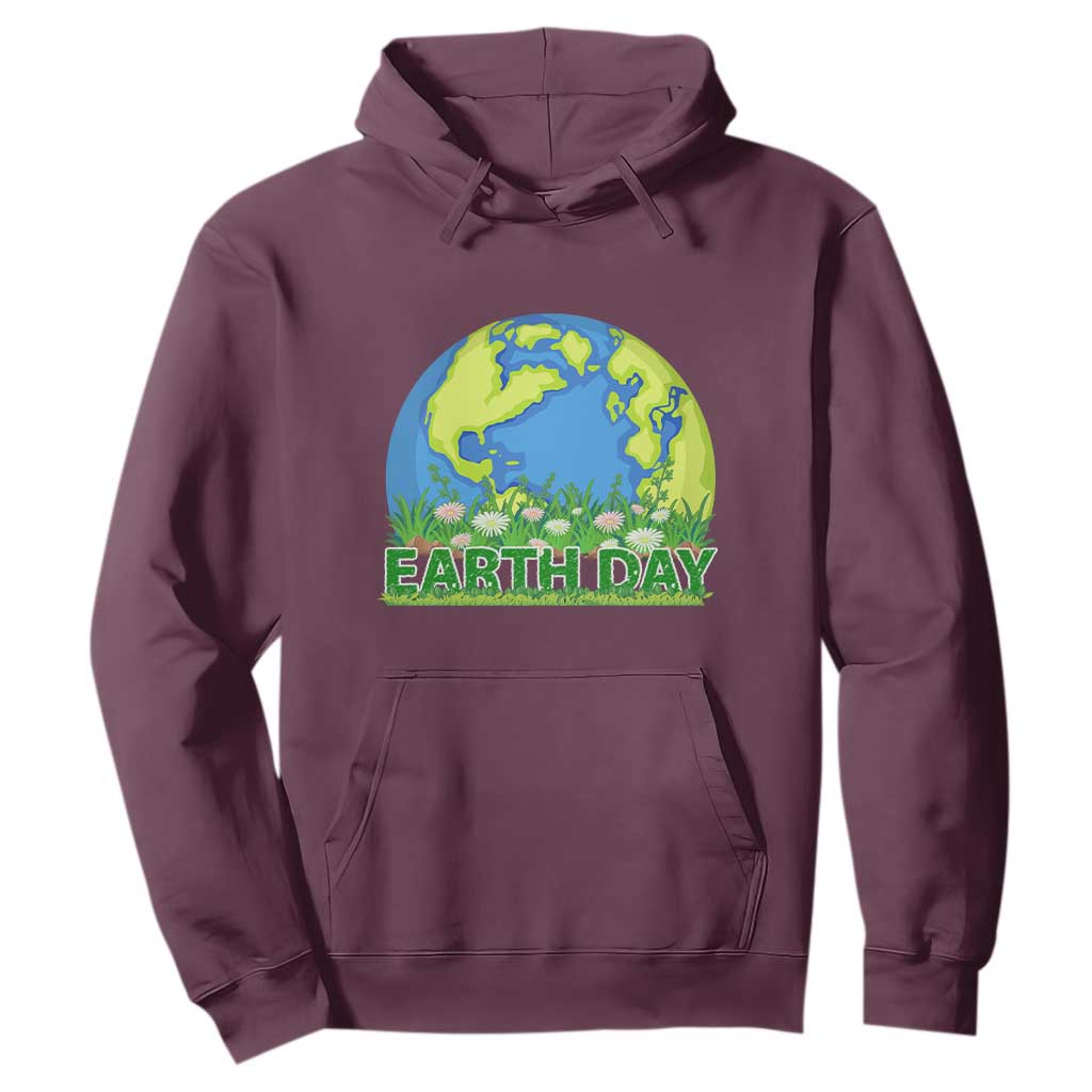 Earth Day Birthday Hoodie Save The Planet Everyday TS02 Maroon Printyourwear