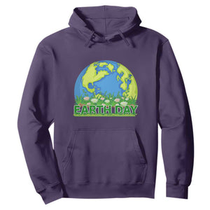 Earth Day Birthday Hoodie Save The Planet Everyday TS02 Purple Printyourwear
