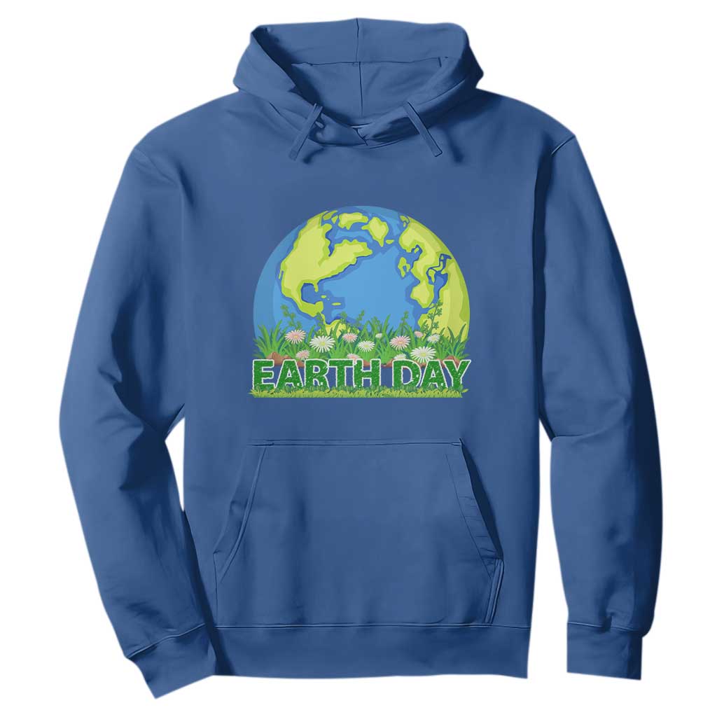 Earth Day Birthday Hoodie Save The Planet Everyday TS02 Royal Blue Printyourwear