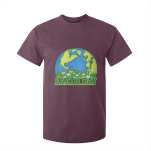 Earth Day Birthday T Shirt For Kid Save The Planet Everyday TS02 Maroon Printyourwear