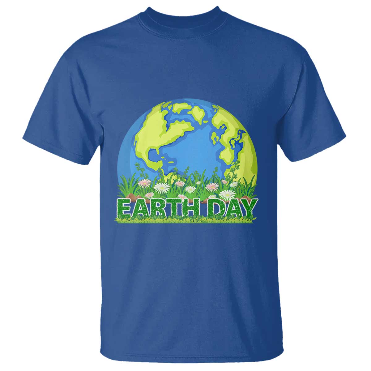 Earth Day Birthday T Shirt Save The Planet Everyday TS02 Royal Blue Printyourwear