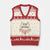 Ky Derby Horse Racing V-Neck Knit Sweater Vest Horses and Roses TS02 Beige Red Print Your Wear