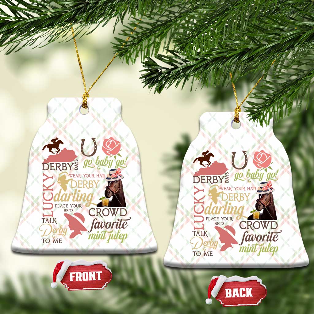 Talk Derby To Me Ceramic Ornament Horse Riders Ky Racing Day TS02 Print Your Wear
