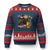 Talk Derby To Me Ugly Christmas Sweater Ky Horse Racing Mint Julep and Roses TS02 Navy Red Print Your Wear