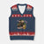 Talk Derby To Me V-Neck Knit Sweater Vest Ky Horse Racing Mint Julep and Roses TS02 Navy Red Print Your Wear