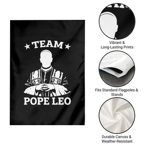 Team Pope Leo XIV Garden Flag Vintage Catholic Faith Historical Religious Support TS02 Print Your Wear