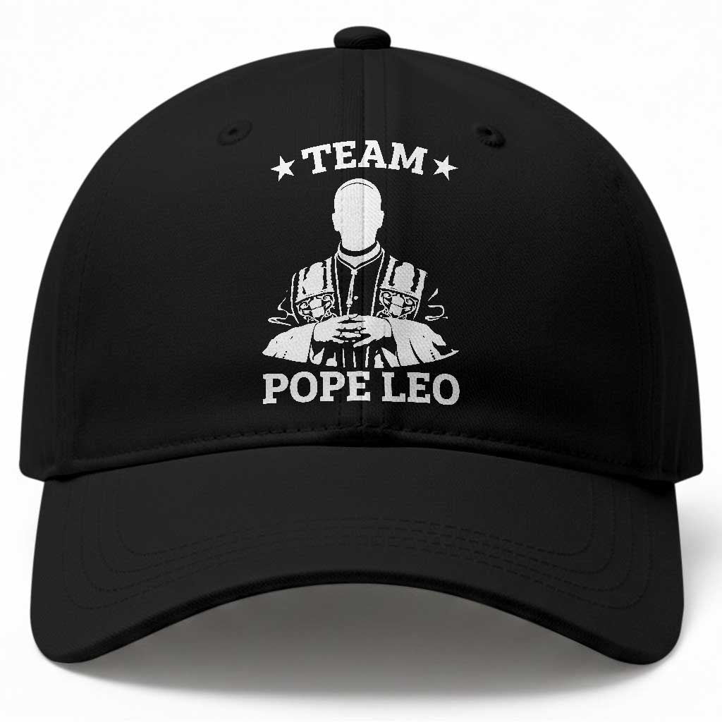 Team Pope Leo XIV Baseball Cap Vintage Catholic Faith Historical Religious Support TS02 Print Your Wear