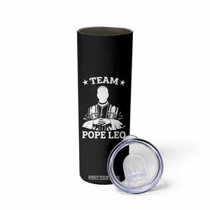 Team Pope Leo XIV Skinny Tumbler Vintage Catholic Faith Historical Religious Support TS02 Print Your Wear