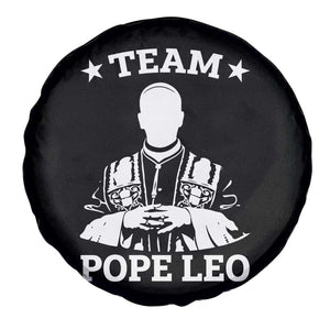 Team Pope Leo XIV Spare Tire Cover Vintage Catholic Faith Historical Religious Support TS02 Print Your Wear