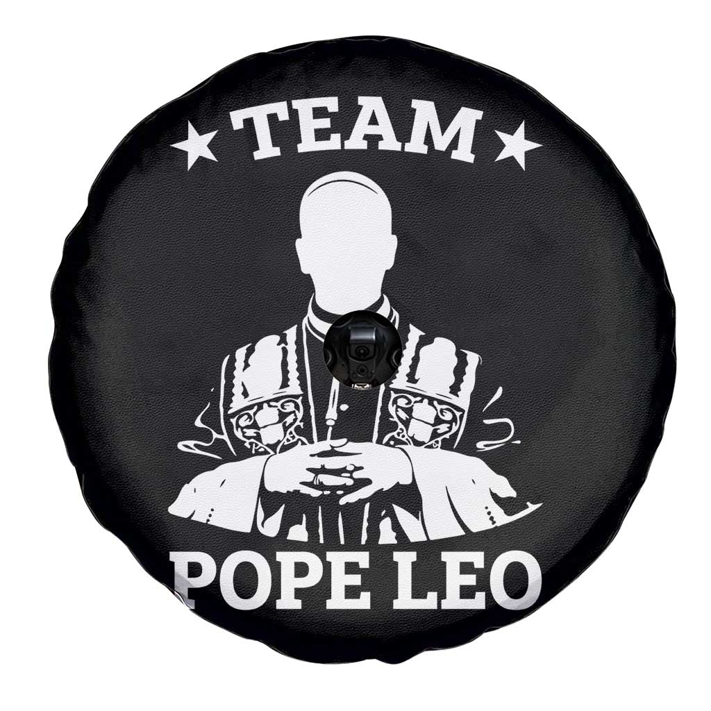 Team Pope Leo XIV Spare Tire Cover Vintage Catholic Faith Historical Religious Support TS02 Print Your Wear