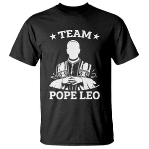 Team Pope Leo XIV T Shirt Vintage Catholic Faith Historical Religious Support TS02 Black Print Your Wear