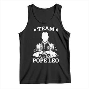 Team Pope Leo XIV Tank Top Vintage Catholic Faith Historical Religious Support TS02 Black Print Your Wear