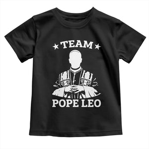 Team Pope Leo XIV Toddler T Shirt Vintage Catholic Faith Historical Religious Support TS02 Black Print Your Wear