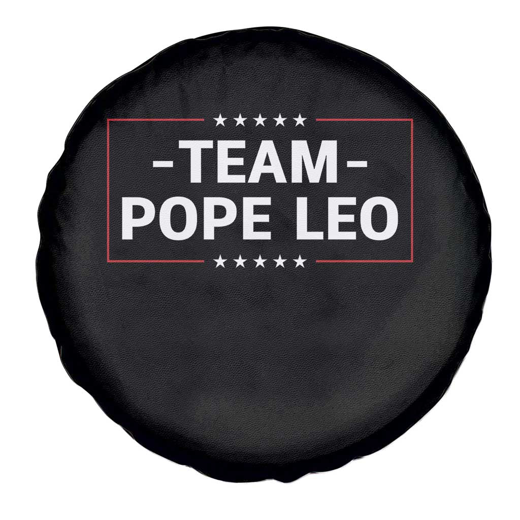 Team Pope Leo XIV Spare Tire Cover Catholic Pride Religious Faith Solidarity TS02 Print Your Wear