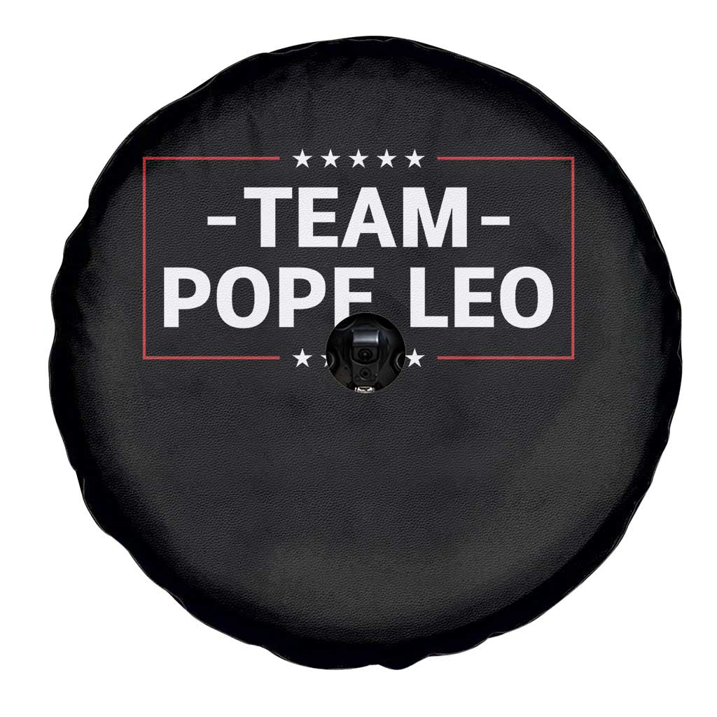Team Pope Leo XIV Spare Tire Cover Catholic Pride Religious Faith Solidarity TS02 Print Your Wear