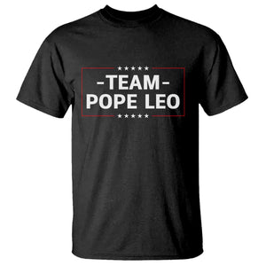 Team Pope Leo XIV T Shirt Catholic Pride Religious Faith Solidarity TS02 Black Print Your Wear