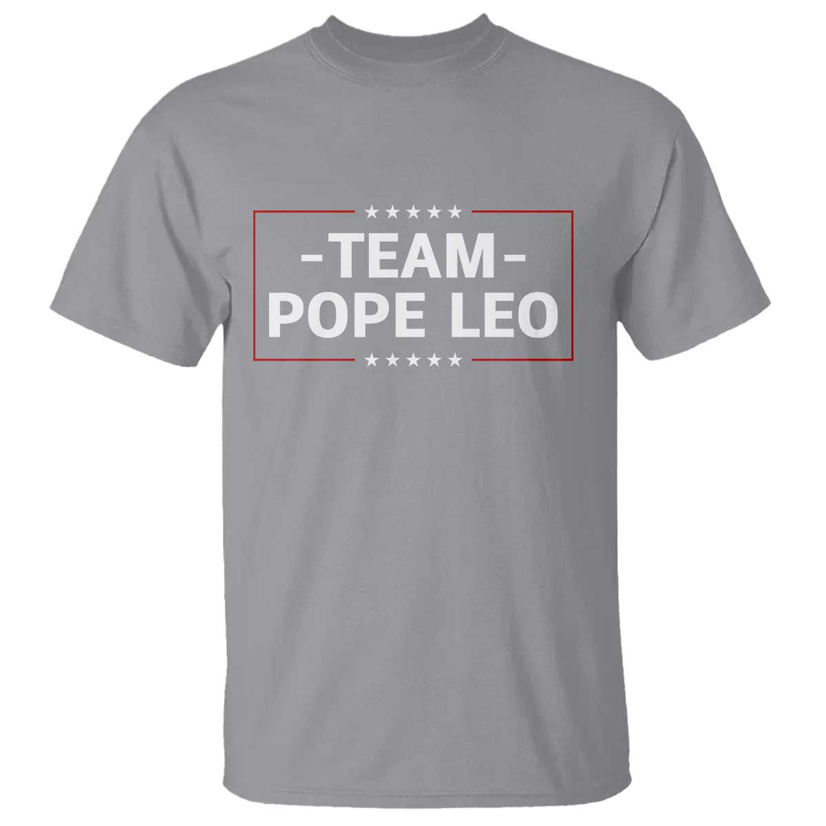 Team Pope Leo XIV T Shirt Catholic Pride Religious Faith Solidarity TS02 Sport Gray Print Your Wear