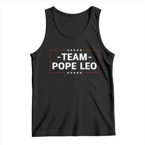 Team Pope Leo XIV Tank Top Catholic Pride Religious Faith Solidarity TS02 Black Print Your Wear