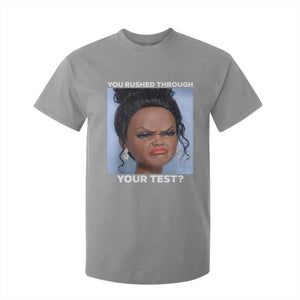Funny You Rushed Through Your Test Doll Face Meme T Shirt For Kid Teacher Reaction Humor Testing Day TS02 Sport Gray Print Your Wear