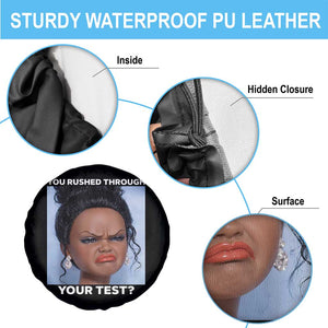 Funny You Rushed Through Your Test Doll Face Meme Spare Tire Cover Teacher Reaction Humor Testing Day TS02 Print Your Wear