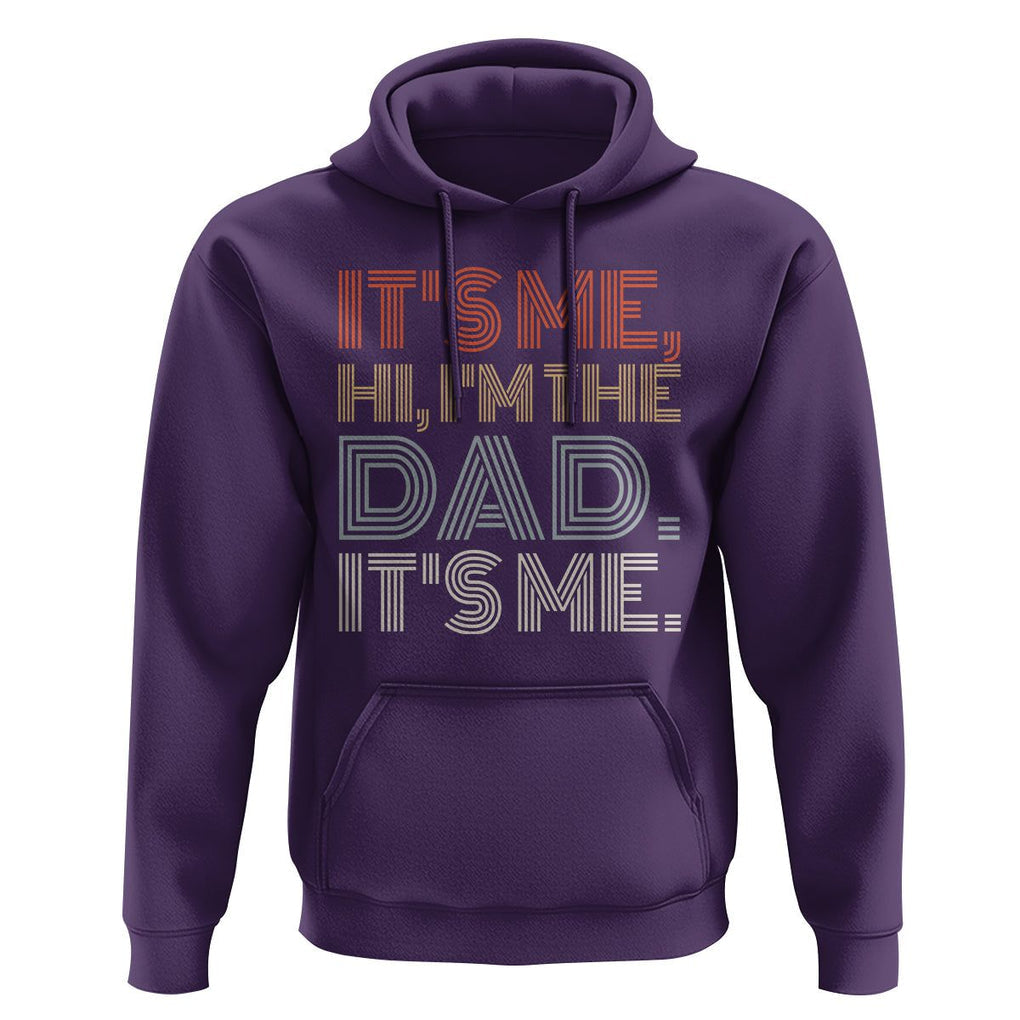 Funny Dad Hoodie It's Me Hi I'm The Dad It's Me Father's Day TS02 Purple Print Your Wear