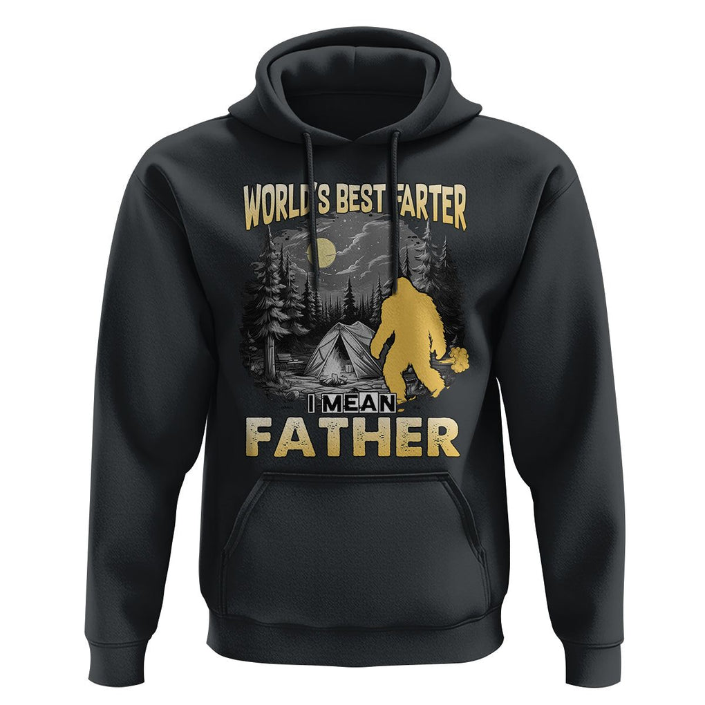 World's Best Farter Hoodie I Mean Father Funny Bigfoot Father's Day TS02 Black Print Your Wear