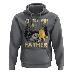 World's Best Farter Hoodie I Mean Father Funny Bigfoot Father's Day TS02 Charcoal Print Your Wear