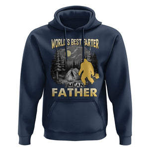 World's Best Farter Hoodie I Mean Father Funny Bigfoot Father's Day TS02 Navy Print Your Wear