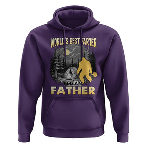 World's Best Farter Hoodie I Mean Father Funny Bigfoot Father's Day TS02 Purple Print Your Wear