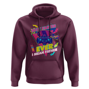 Funny Farter Hoodie Funny Best Farter Ever I Mean Father Gas Mask Retro 70s 80s TS02 Maroon Print Your Wear