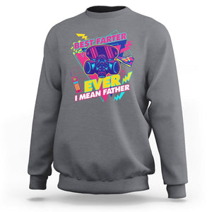 Funny Farter Sweatshirt Funny Best Farter Ever I Mean Father Gas Mask Retro 70s 80s TS02 Charcoal Print Your Wear