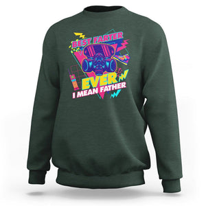 Funny Farter Sweatshirt Funny Best Farter Ever I Mean Father Gas Mask Retro 70s 80s TS02 Dark Forest Green Print Your Wear